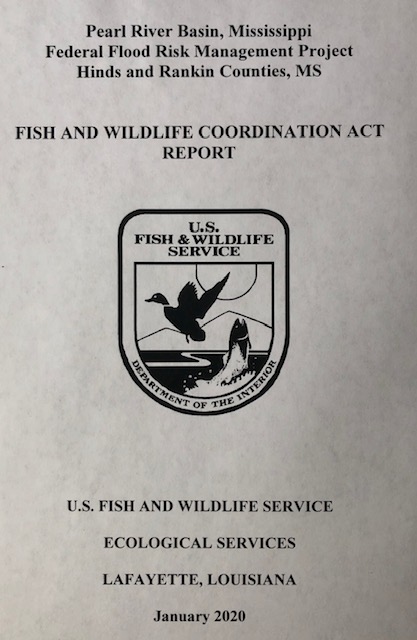 USFWS 2020 Fish and Wildlife Coordination Act Report on Pearl River One Lake Project